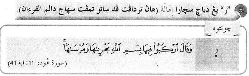 Keadaan 5 ra dibaca imalah, satu tempat dalam al-Quran
